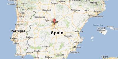 Karte Spānijā rāda, Madrid
