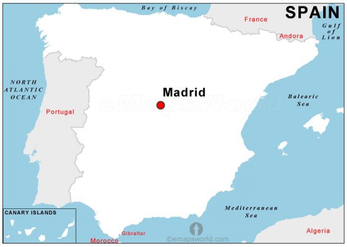 karte kapitāla Spānija