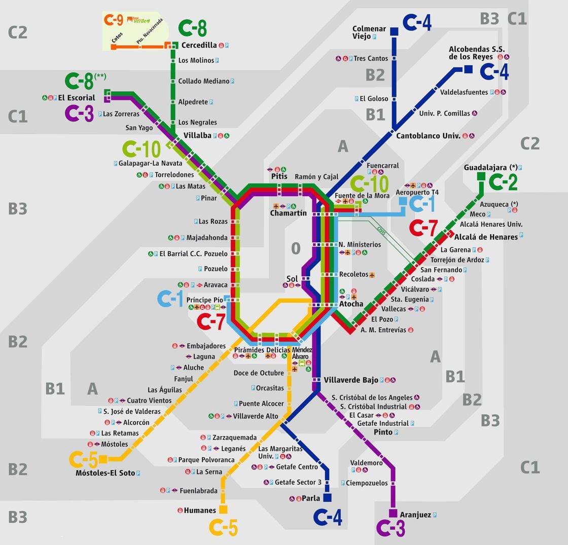 karte Madrid atocha dzelzceļa stacija