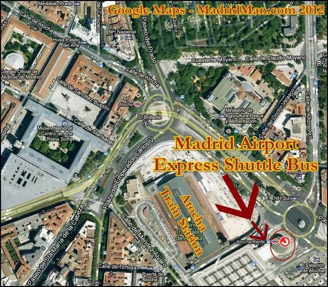 puerta de atocha dzelzceļa stacija map