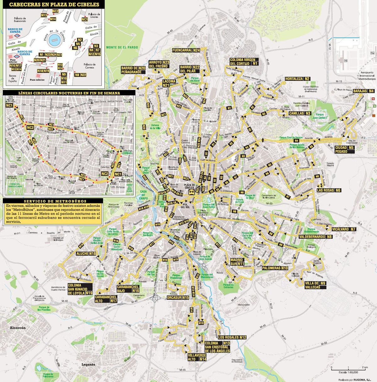 emt Madrides autobusu karte