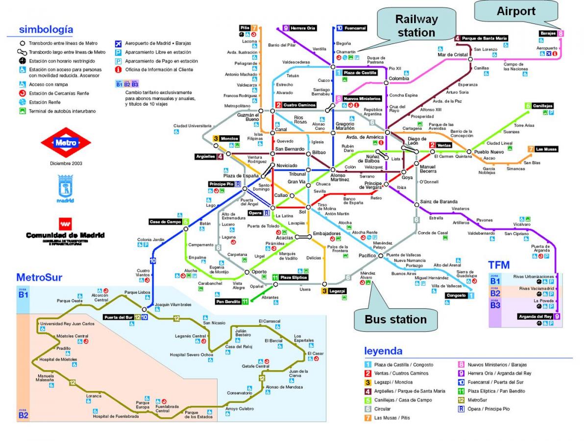 Madrides dzelzceļa stacija map