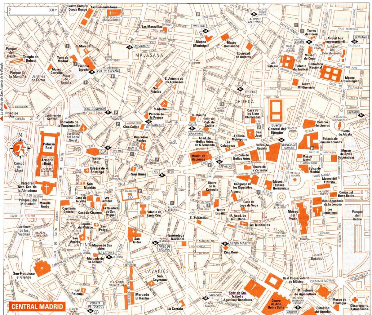 ielu karte, Madride, Spānija
