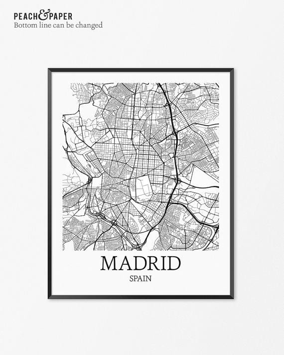 karte, Madride karte plakāts