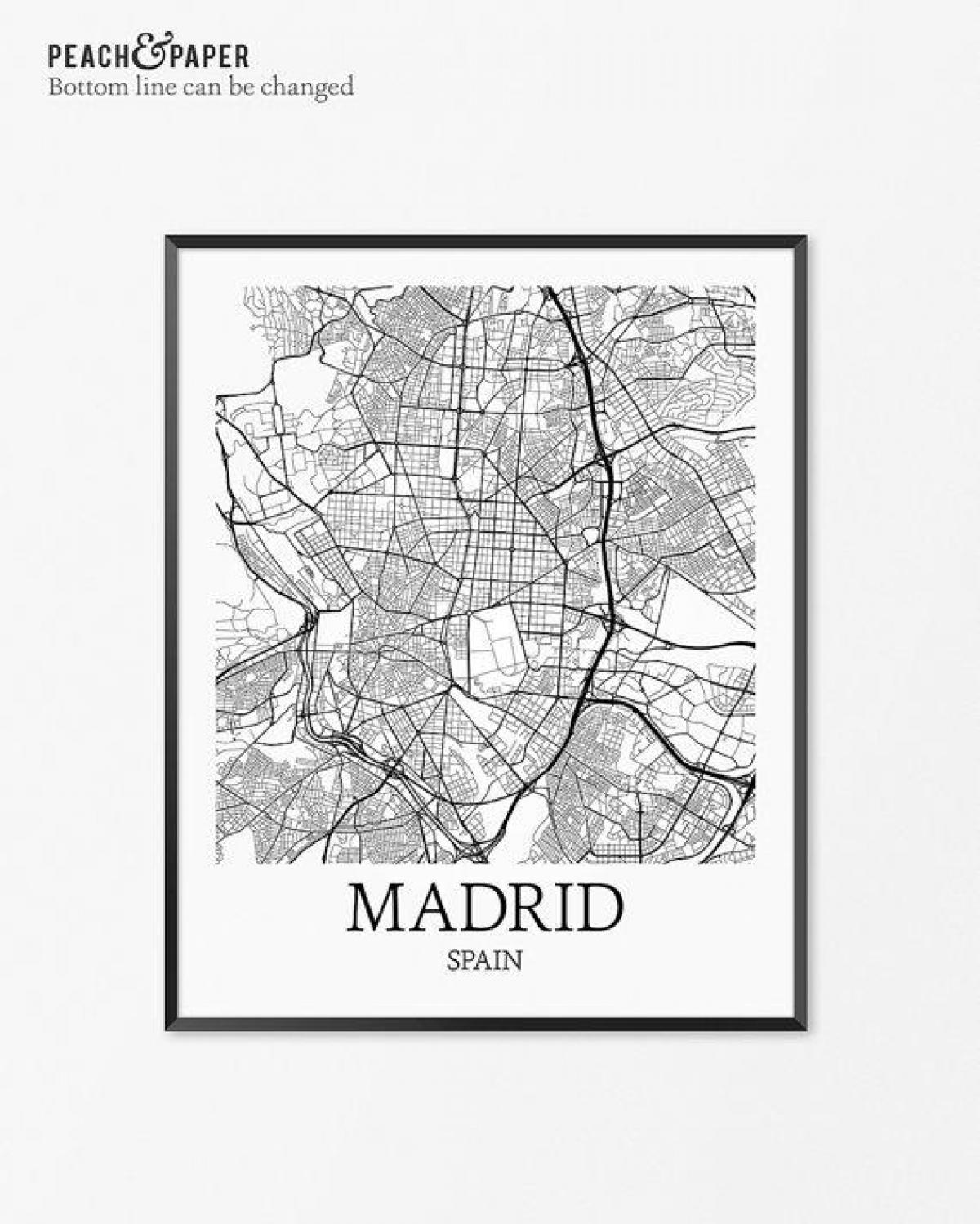 karte, Madride karte plakāts