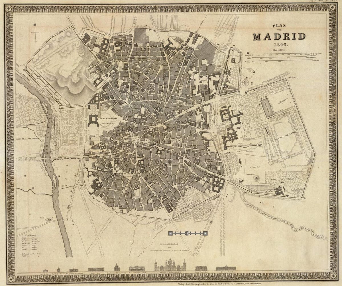 karte Madrides vecrīga