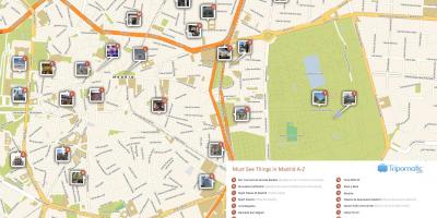 Kartes Madrides apskates vietas