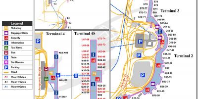 Madrides starptautiskās lidostas karte