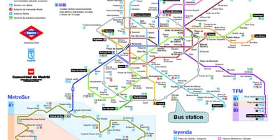 Madrides dzelzceļa stacija map