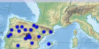Karte Madrides lidostas galamērķiem