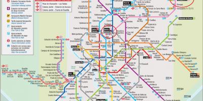 Madrides metro kartes lidosta