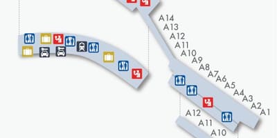 Madrides barajas termināla kartē