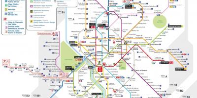 Karte Madrides sabiedriskais transports