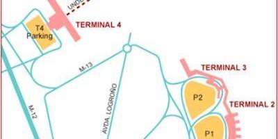 Madrides lidostas termināla kartē