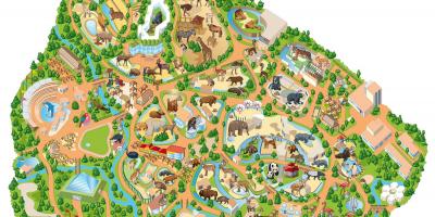 Karte Madrides zoodārzs